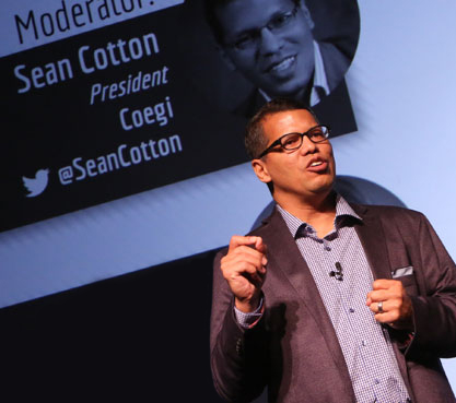 President Sean speaking at conference